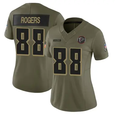 Armani Rogers Women's Limited Olive Atlanta Falcons 2025 Salute to Service Jersey
