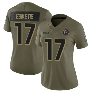 Arnold Ebiketie Women's Limited Olive Atlanta Falcons 2025 Salute to Service Jersey
