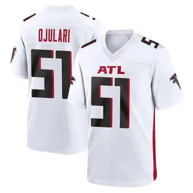 Azeez Ojulari Men's Game White Atlanta Falcons Jersey