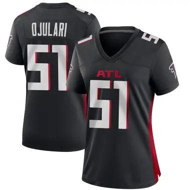 Azeez Ojulari Women's Game Black Atlanta Falcons Alternate Jersey