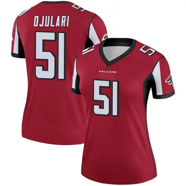 Azeez Ojulari Women's Legend Red Atlanta Falcons Jersey