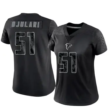Azeez Ojulari Women's Limited Black Atlanta Falcons Reflective Jersey