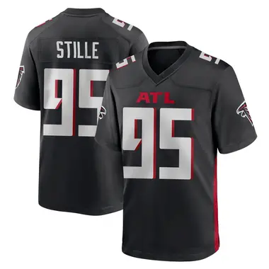 Ben Stille Men's Game Black Atlanta Falcons Alternate Jersey