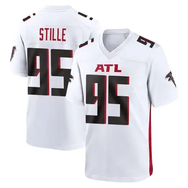Ben Stille Men's Game White Atlanta Falcons Jersey