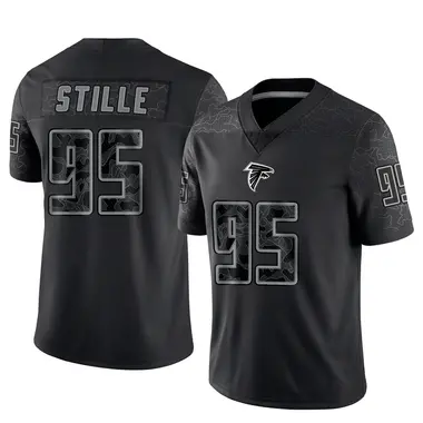 Ben Stille Men's Limited Black Atlanta Falcons Reflective Jersey