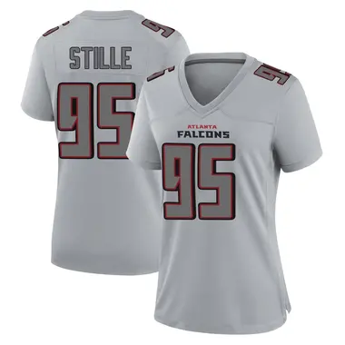 Ben Stille Women's Game Gray Atlanta Falcons Atmosphere Fashion Jersey
