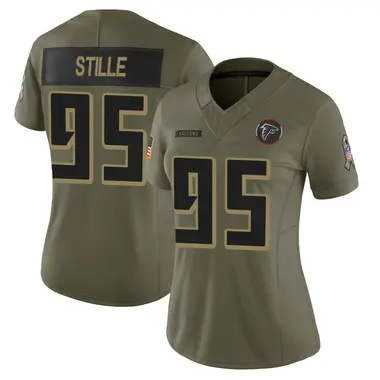 Ben Stille Women's Limited Olive Atlanta Falcons 2025 Salute to Service Jersey
