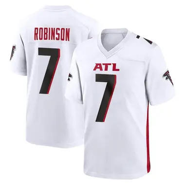 Bijan Robinson Men's Game White Atlanta Falcons Jersey
