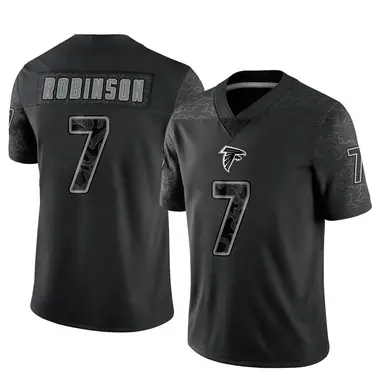 Bijan Robinson Men's Limited Black Atlanta Falcons Reflective Jersey