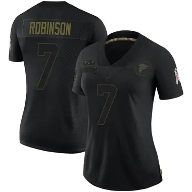 Bijan Robinson Women's Limited Black Atlanta Falcons 2020 Salute To Service Jersey