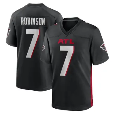 Bijan Robinson Youth Game Black Atlanta Falcons Alternate Jersey