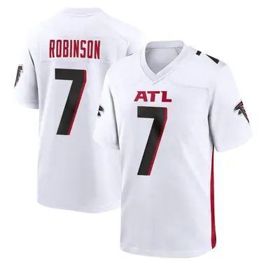 Bijan Robinson Youth Game White Atlanta Falcons Jersey