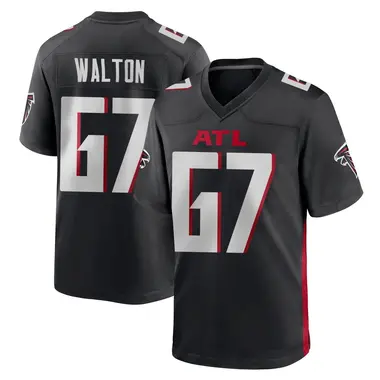 Brandon Walton Men's Game Black Atlanta Falcons Alternate Jersey