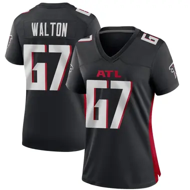 Brandon Walton Women's Game Black Atlanta Falcons Alternate Jersey