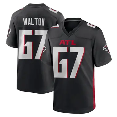 Brandon Walton Youth Game Black Atlanta Falcons Alternate Jersey