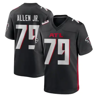 Carlos Allen Jr. Men's Game Black Atlanta Falcons Alternate Jersey