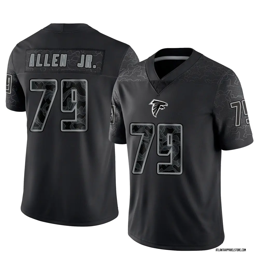 Carlos Allen Jr. Men's Limited Black Atlanta Falcons Reflective Jersey