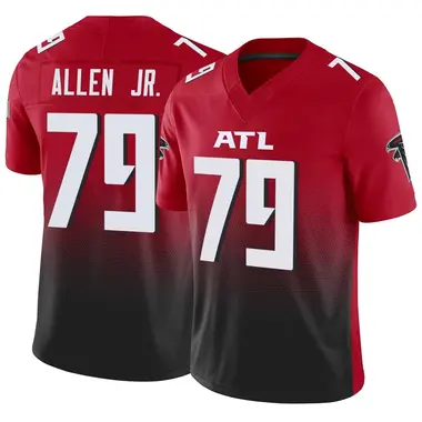 Carlos Allen Jr. Men's Limited Red Atlanta Falcons Vapor F.U.S.E. Jersey