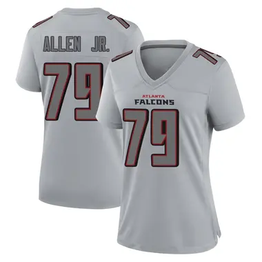 Carlos Allen Jr. Women's Game Gray Atlanta Falcons Atmosphere Fashion Jersey