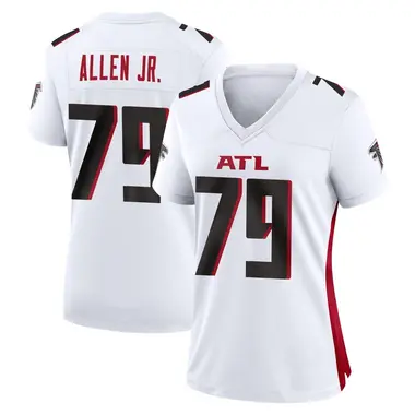 Carlos Allen Jr. Women's Game White Atlanta Falcons Jersey