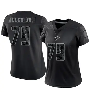 Carlos Allen Jr. Women's Limited Black Atlanta Falcons Reflective Jersey