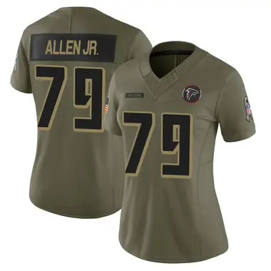Carlos Allen Jr. Women's Limited Olive Atlanta Falcons 2025 Salute to Service Jersey