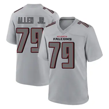 Carlos Allen Jr. Youth Game Gray Atlanta Falcons Atmosphere Fashion Jersey
