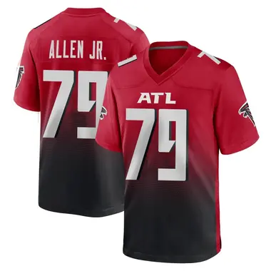 Carlos Allen Jr. Youth Game Red Atlanta Falcons 2nd Alternate Jersey