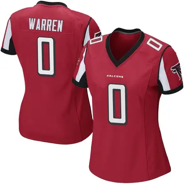 Carter Warren Women's Game Red Atlanta Falcons Team Color Jersey