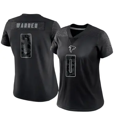 Carter Warren Women's Limited Black Atlanta Falcons Reflective Jersey