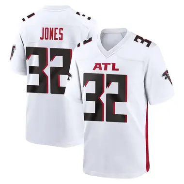 Cash Jones Men's Game White Atlanta Falcons Jersey