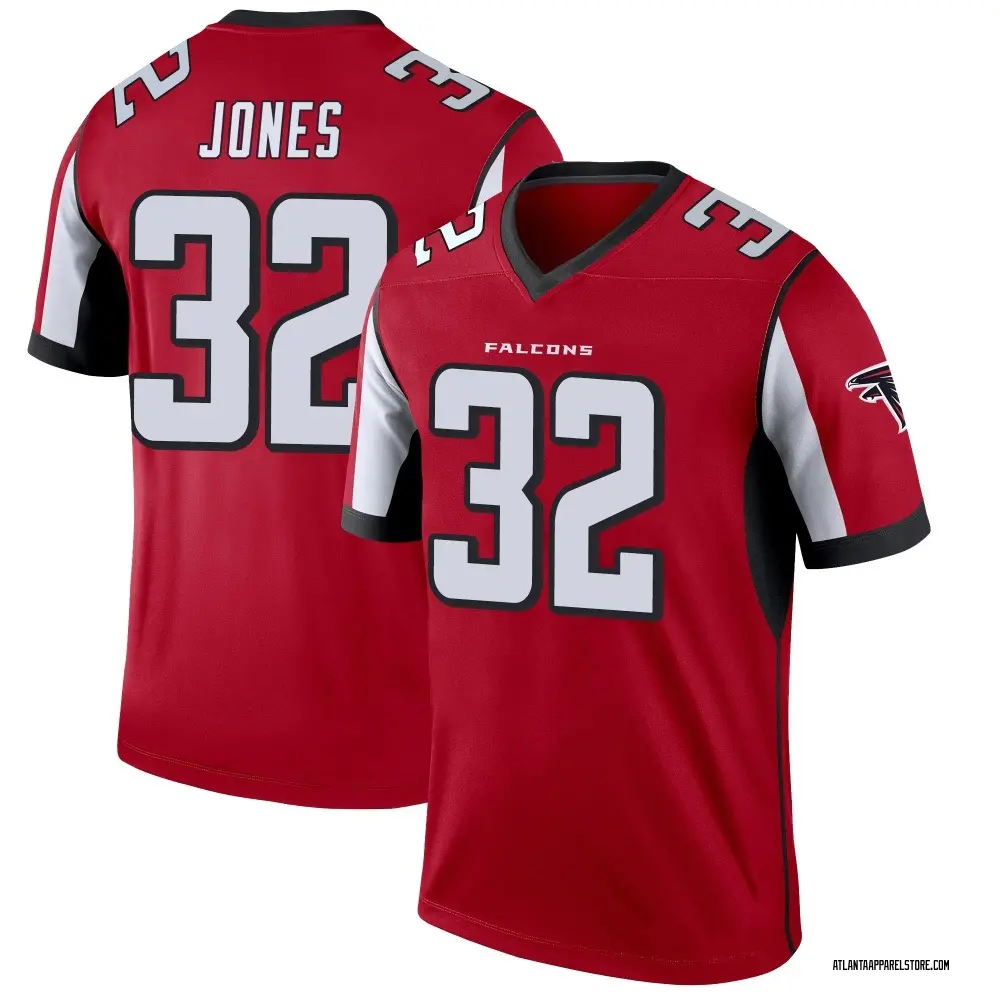 Cash Jones Men's Legend Red Atlanta Falcons Jersey