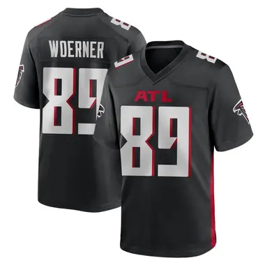 Charlie Woerner Men's Game Black Atlanta Falcons Alternate Jersey