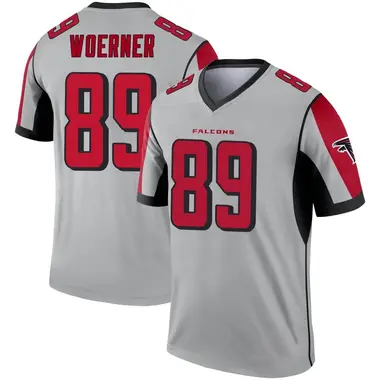 Charlie Woerner Men's Legend Atlanta Falcons Inverted Silver Jersey