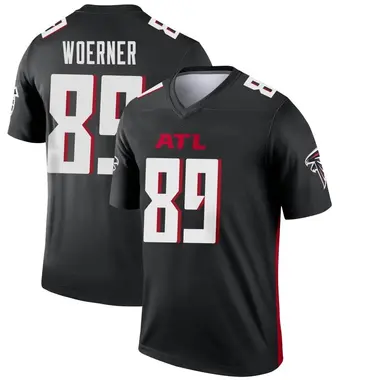 Charlie Woerner Men's Legend Black Atlanta Falcons Jersey