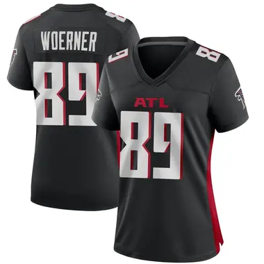 Charlie Woerner Women's Game Black Atlanta Falcons Alternate Jersey