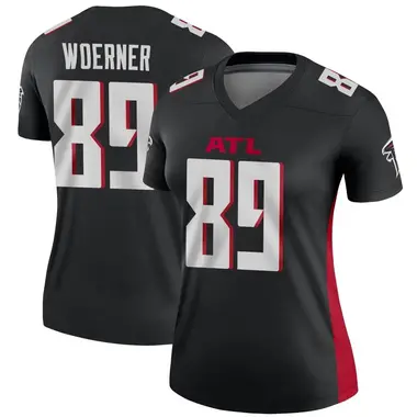 Charlie Woerner Women's Legend Black Atlanta Falcons Jersey