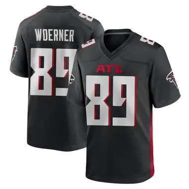 Charlie Woerner Youth Game Black Atlanta Falcons Alternate Jersey