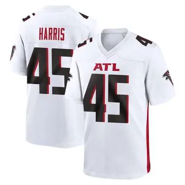 Christian Harris Men's Game White Atlanta Falcons Jersey