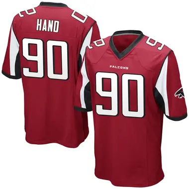 Da'Shawn Hand Men's Game Red Atlanta Falcons Team Color Jersey