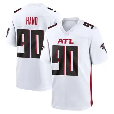 Da'Shawn Hand Men's Game White Atlanta Falcons Jersey
