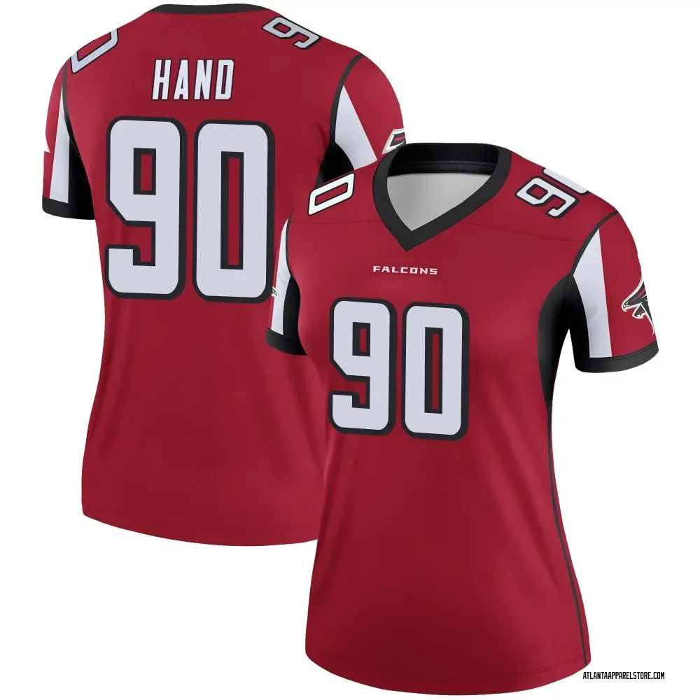 Da'Shawn Hand Women's Legend Red Atlanta Falcons Jersey
