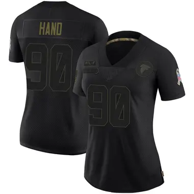Da'Shawn Hand Women's Limited Black Atlanta Falcons 2020 Salute To Service Jersey