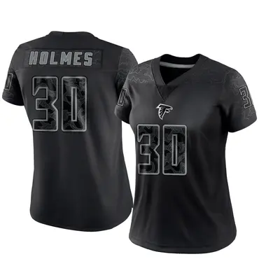 Darnay Holmes Women's Limited Black Atlanta Falcons Reflective Jersey