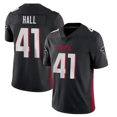 Darren Hall Men's Limited Black Atlanta Falcons Vapor Untouchable Jersey