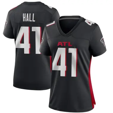 Darren Hall Women's Game Black Atlanta Falcons Alternate Jersey