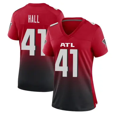 Darren Hall Women's Game Red Atlanta Falcons 2nd Alternate Jersey