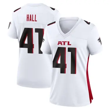Darren Hall Women's Game White Atlanta Falcons Jersey
