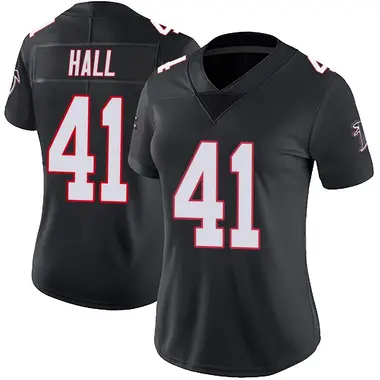 Darren Hall Women's Limited Black Atlanta Falcons Vapor Untouchable Jersey