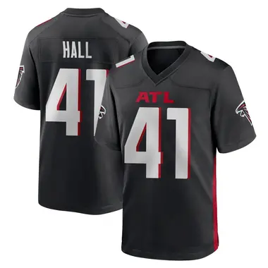 Darren Hall Youth Game Black Atlanta Falcons Alternate Jersey